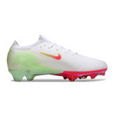 Nike Air Zoom Mercurial Vapor 16 Elite FG White, Pink and Green Kids' Field Football Boots